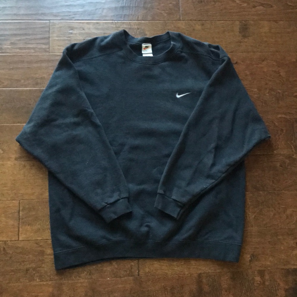 Vintage Nike Crew Neck Sweater Sweatshirt Gray Tag
